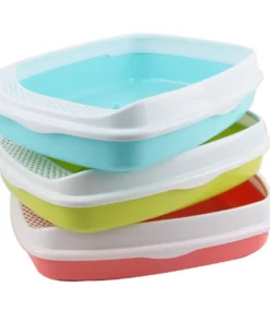 Imported Cat Litter Tray With Strainer for Small Cats and Kittens